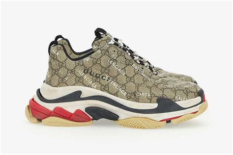 balenciaga x gucci triple s|gucci x balenciaga shoes.